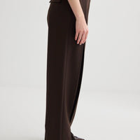 Invert Pleat Trouser - Truffle