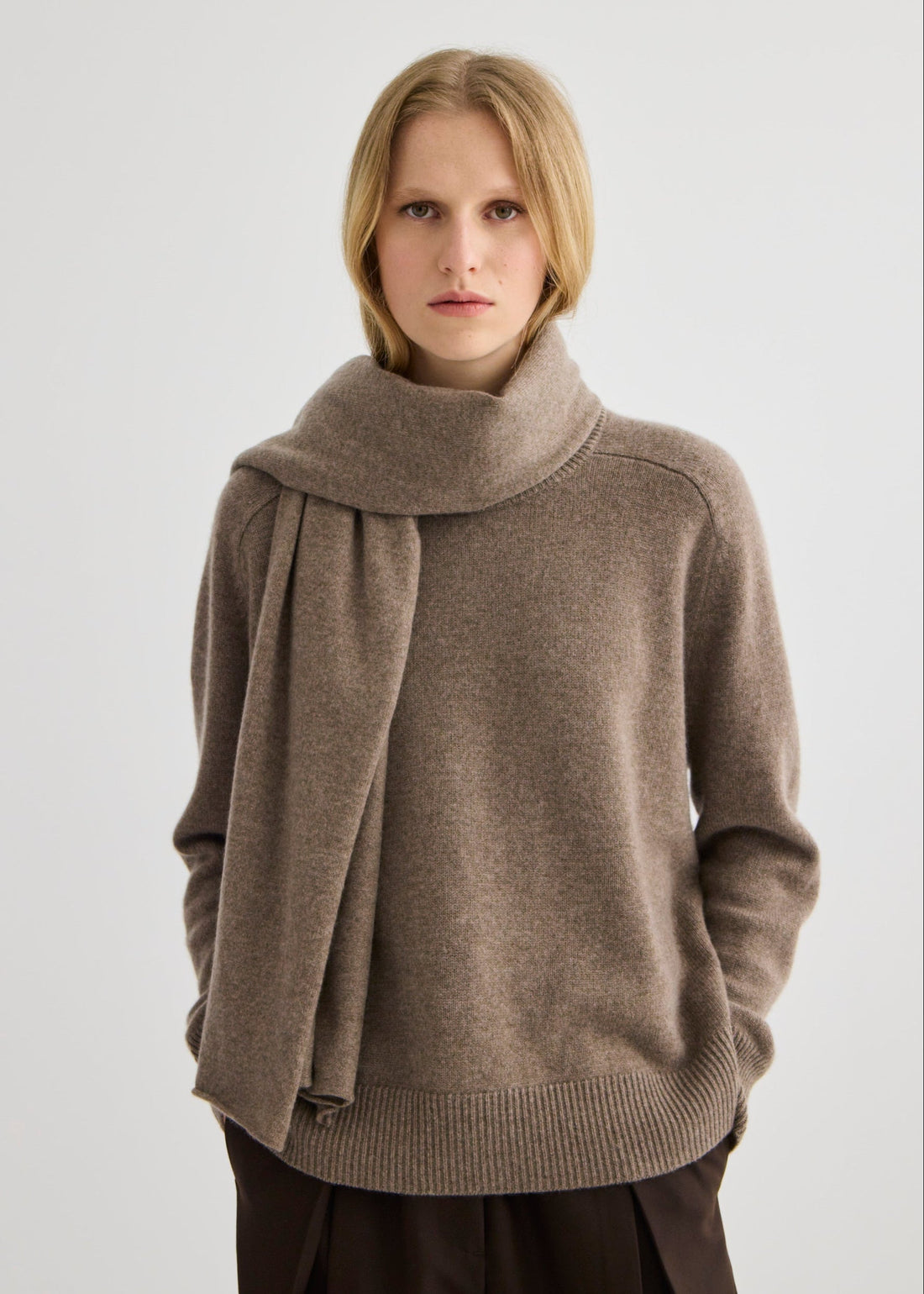 Cashmere Scarf 180 x 60 cm - Cocoa Marle
