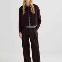 Invert Pleat Trouser - Truffle