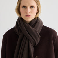 Cashmere Scarf 180 x 60 cm - Bitter Chocolate