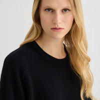 Cashmere Oversized Crewneck - Black