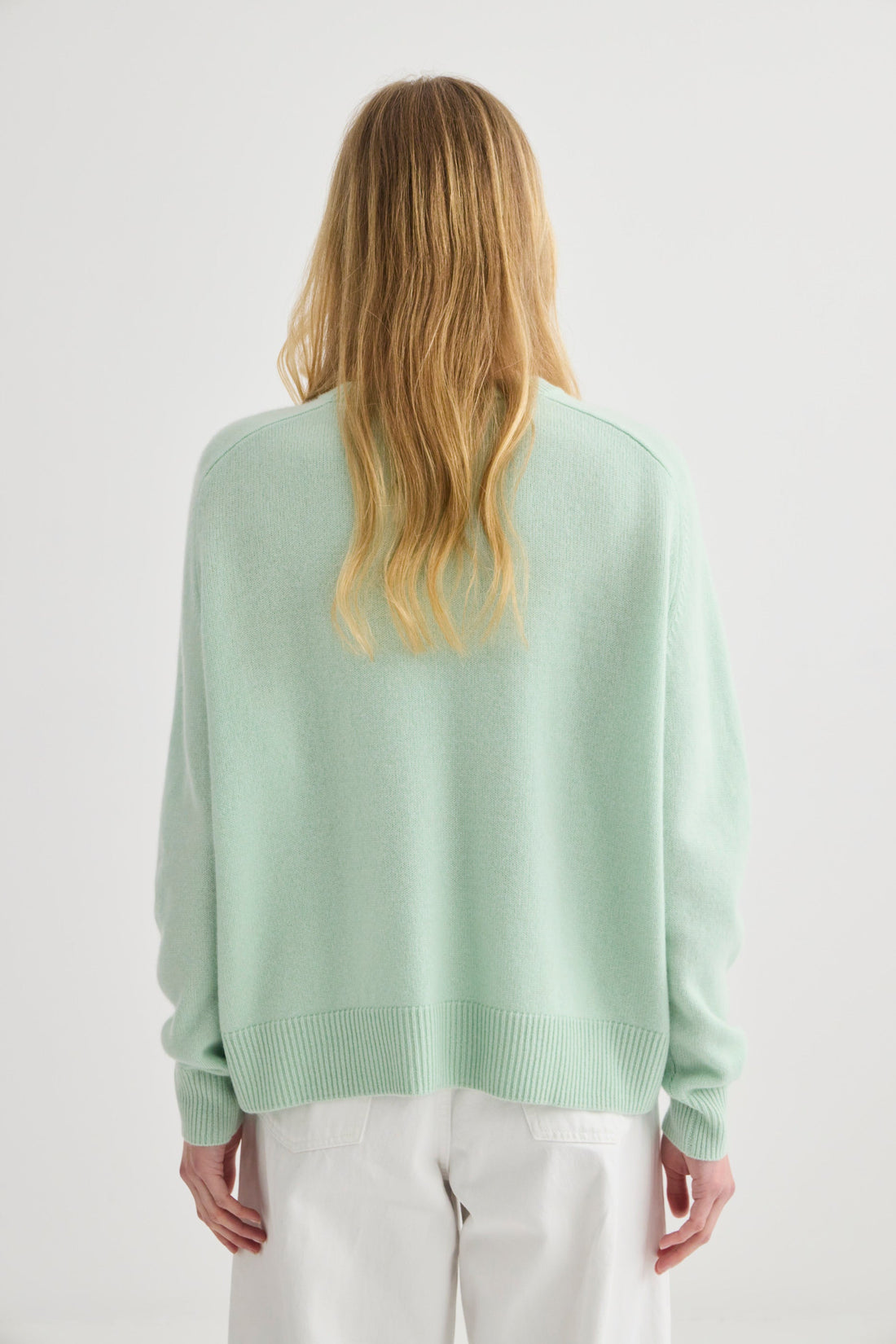 Cashmere Oversized Crewneck - Mint