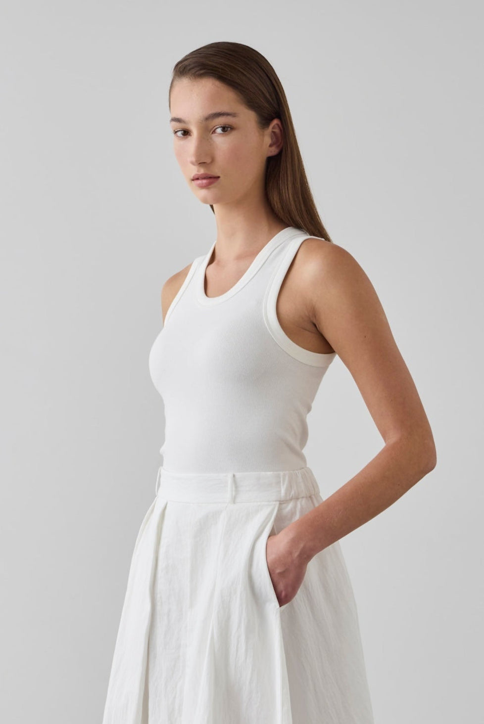 Cotton Tank - Ecru