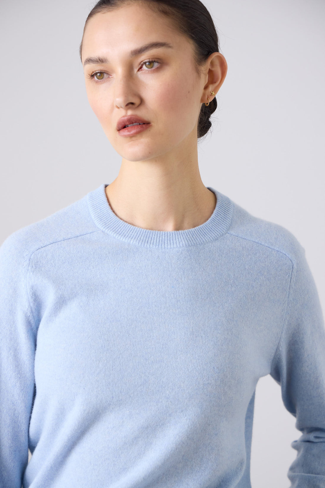 Sam Cashmere Crew Neck - Sky