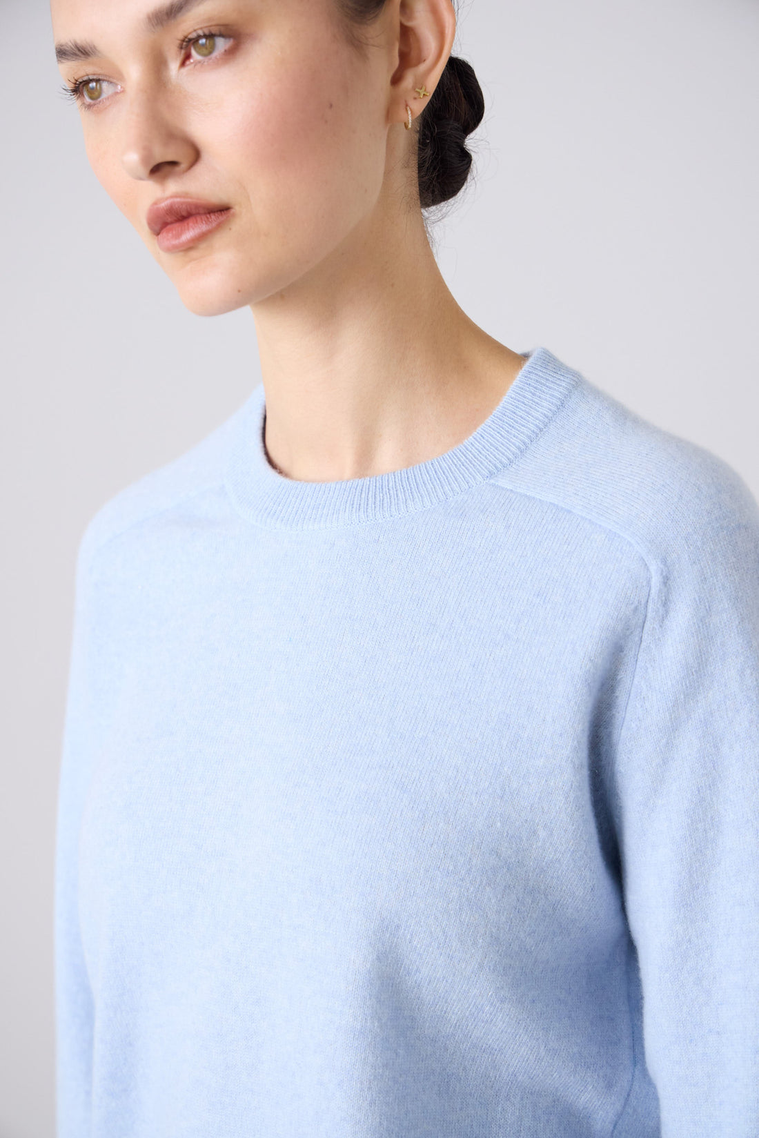 Sam Cashmere Crew Neck - Sky