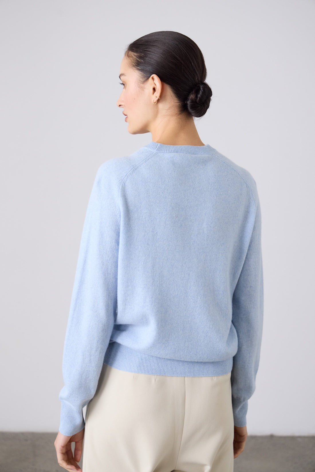 Sam Cashmere Crew Neck - Sky