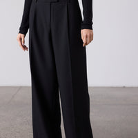 Simone Wide Leg Trouser - Black