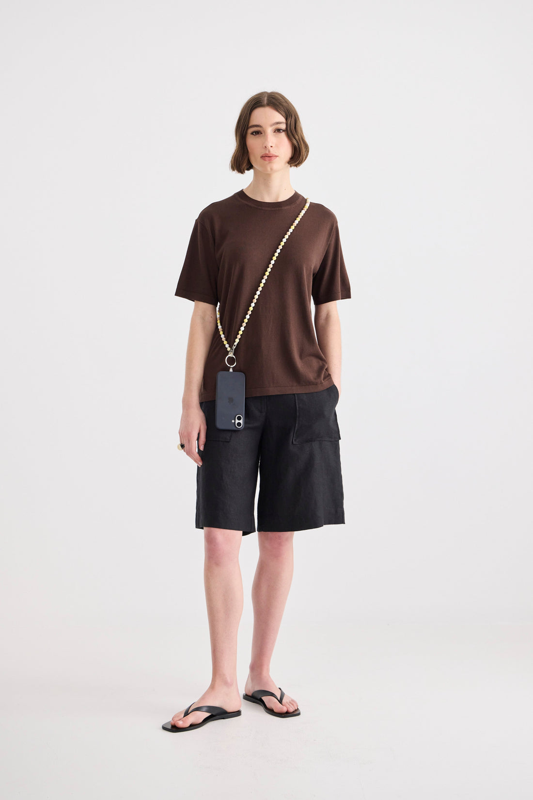 Ina Seifart Phone Necklace Long - White Mix