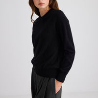 Sam Cashmere Crew Neck - Black