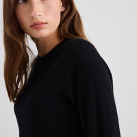 Sam Cashmere Crew Neck - Black