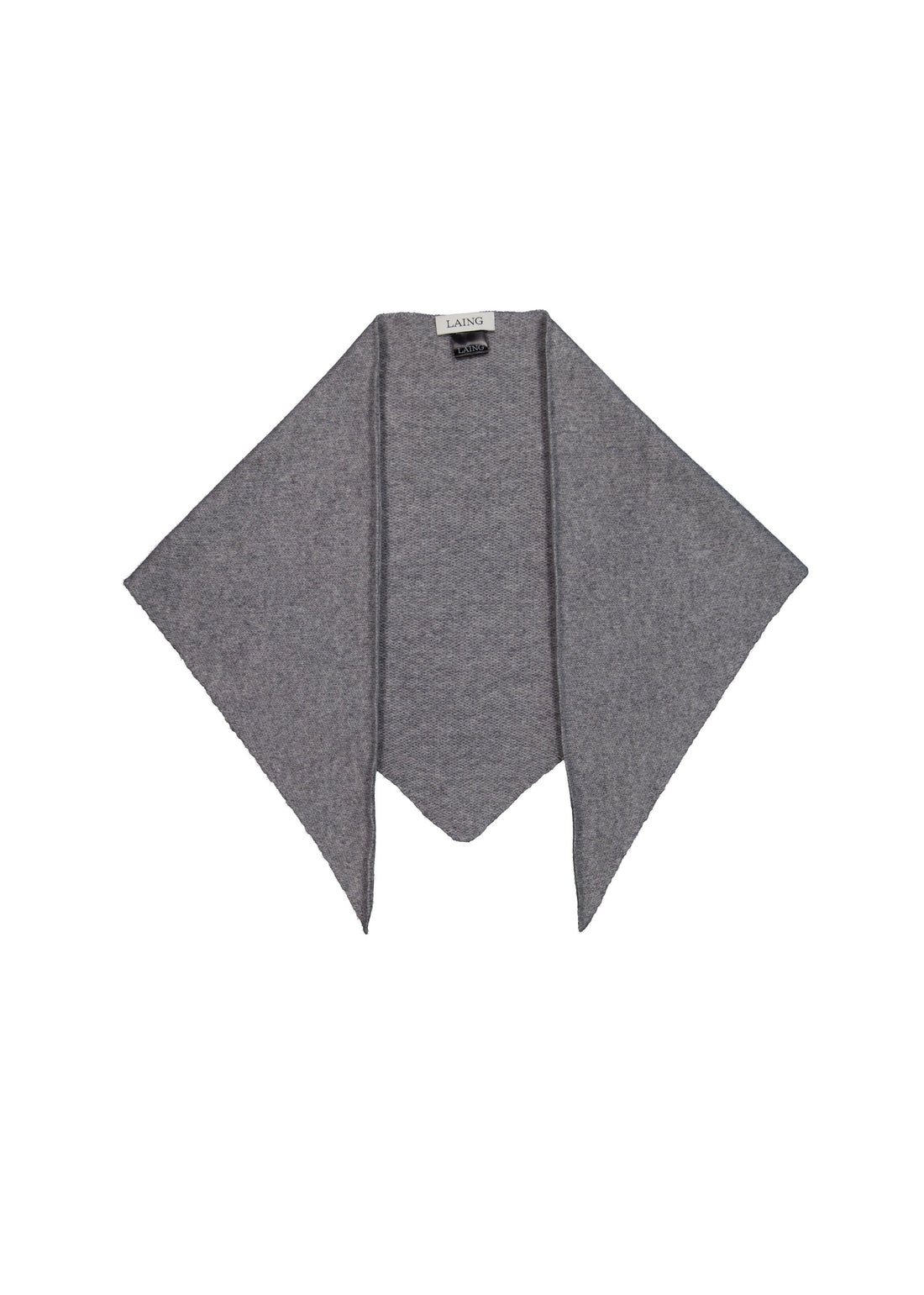 Cashmere Triangle Scarf - Grey Marle