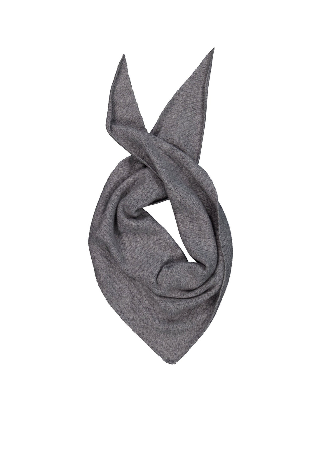 Cashmere Triangle Scarf - Grey Marle