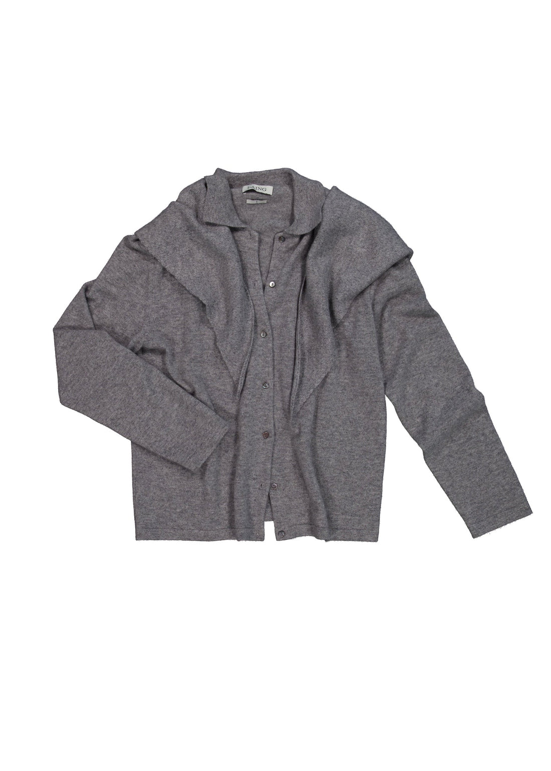 Cashmere Triangle Scarf - Grey Marle