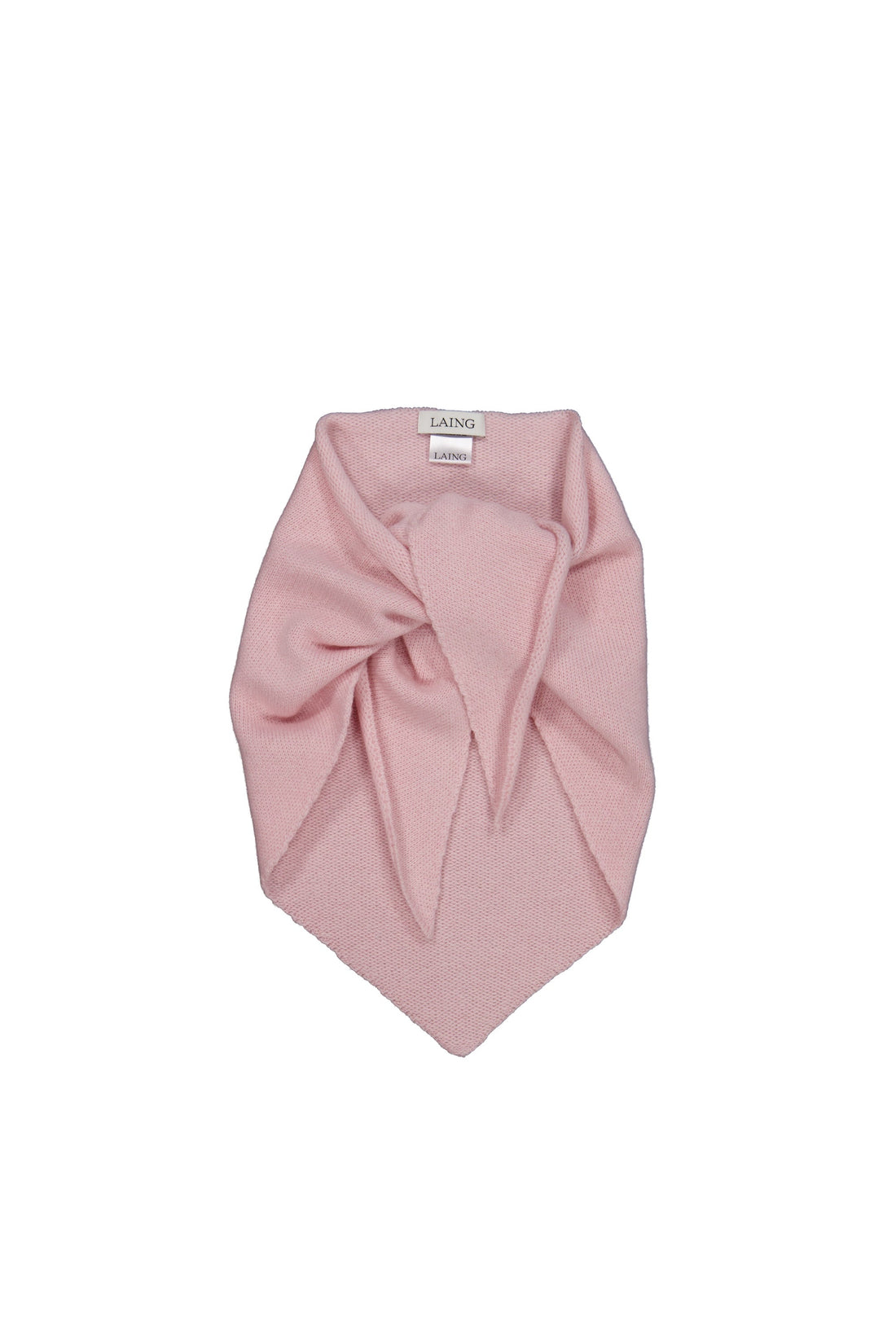 Cashmere Triangle Scarf - Blush Pink