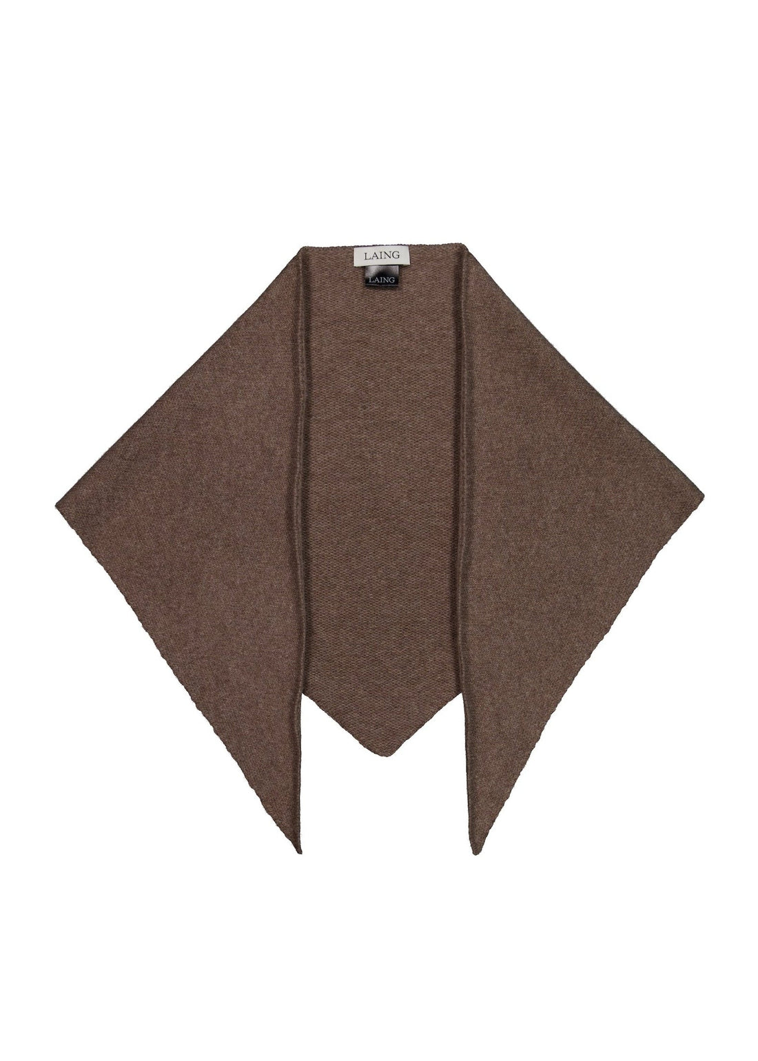 Cashmere Triangle Scarf - Cocoa Marle