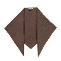 Cashmere Triangle Scarf - Cocoa Marle