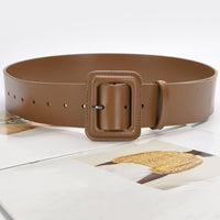 Women's Fashion Imitation Leather Solid Color Square Belt MDA0155H9Y