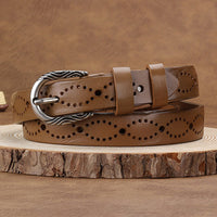 Women's Fashion Hollow Imitation Leather Belt MDA0106H8Y