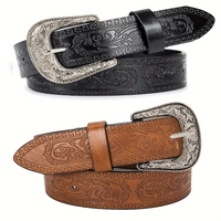 Women's Vintage Western Denim Style Belt MDA0136H3Y