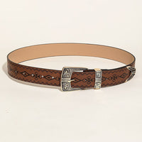 Women's Fashion Western Style Patterned Belt MDA0127H2Y