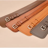 Women's Fashionable Imitation Leather Harness Wide Belt MDA0168H9Y