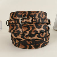 Women's Leopard - Print Fashion Faux Leather Asymmetric - Design Waist Belt MDA1699H0I