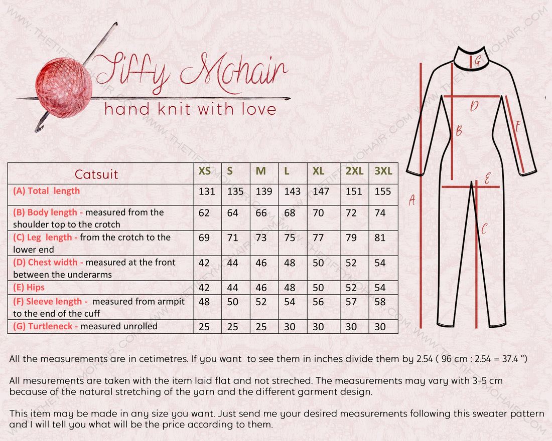 Beige Mohair Catsuit – Hand-Knitted Fluffy  Full Set with Balaclava, Mittens and Socks T1375