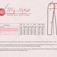 Beige Wool Knit Leggings – Hand Knitted Women's Wool Joggers T1713
