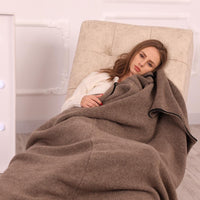 Yak and Merino Wool Sleeping Bag Blanket – Convertible Zipper Throw 150–250 cm T2035