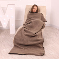 Yak and Merino Wool Sleeping Bag Blanket – Convertible Zipper Throw 150–250 cm T2035