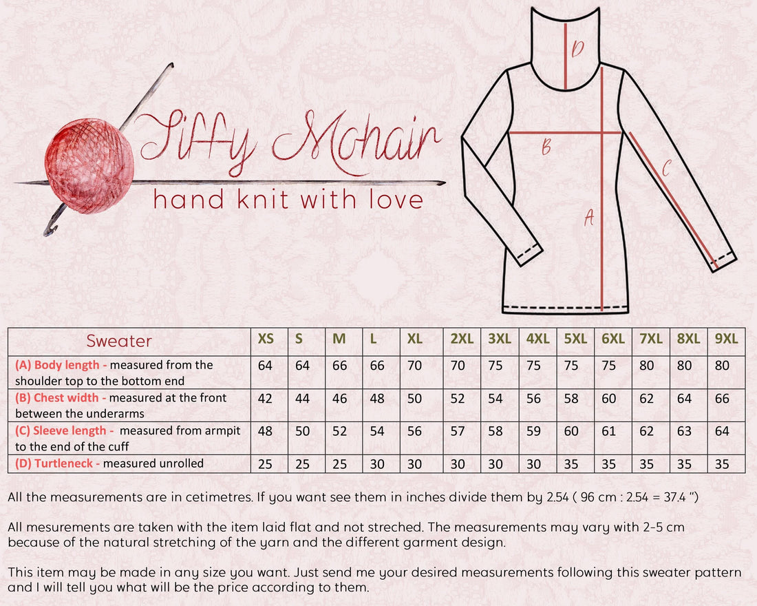 Norwegian Mohair Sweater – Hand-Knitted Fluffy Nordic Fair Isle Jumper for Women T650