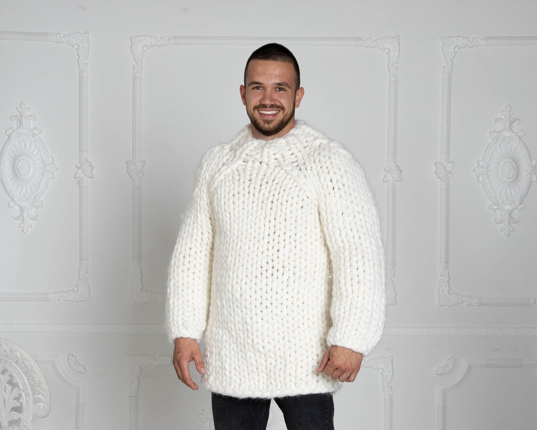 2.5 kg Chunky Knit Sweater – Super Bulky Giant Merino Wool Jumper T620M