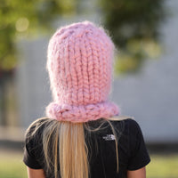 30-Strand Mohair Balaclava – Hand Knitted Chunky Winter Hat T1455