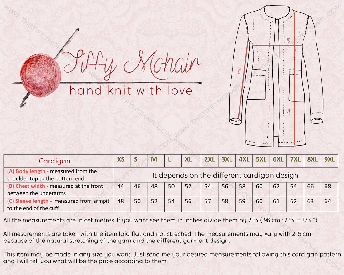 One available in size 6XL, Chunky Cable Knit Wool Cardigan , Long 50cm Turtleneck T1868